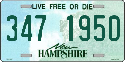 NH license plate 3471950