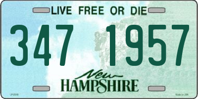 NH license plate 3471957