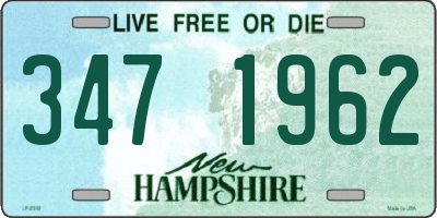 NH license plate 3471962