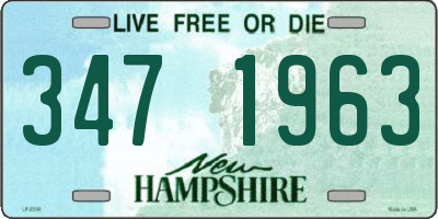 NH license plate 3471963