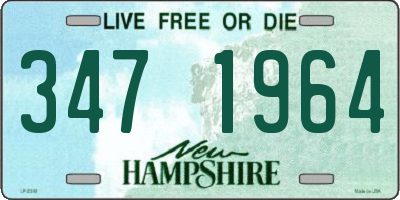 NH license plate 3471964