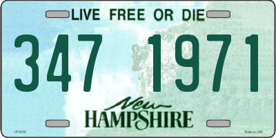 NH license plate 3471971