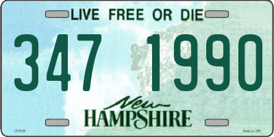 NH license plate 3471990