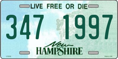 NH license plate 3471997
