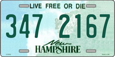 NH license plate 3472167