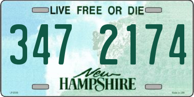 NH license plate 3472174