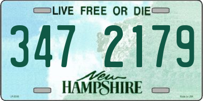NH license plate 3472179