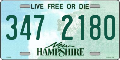 NH license plate 3472180