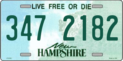 NH license plate 3472182