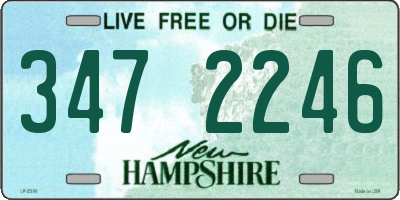 NH license plate 3472246