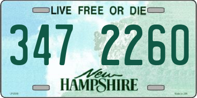 NH license plate 3472260