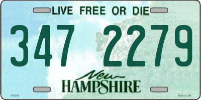 NH license plate 3472279