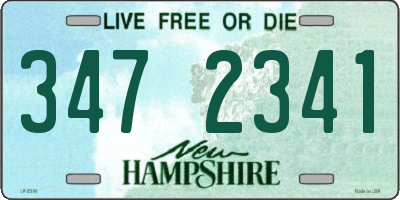 NH license plate 3472341