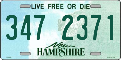 NH license plate 3472371