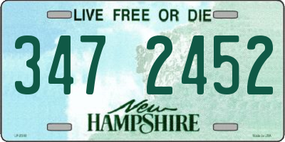 NH license plate 3472452