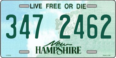 NH license plate 3472462