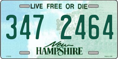 NH license plate 3472464