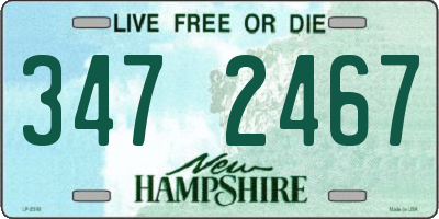 NH license plate 3472467