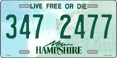 NH license plate 3472477