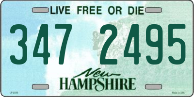 NH license plate 3472495