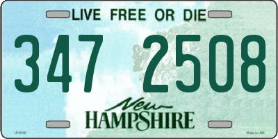 NH license plate 3472508