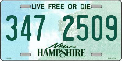 NH license plate 3472509