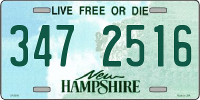 NH license plate 3472516