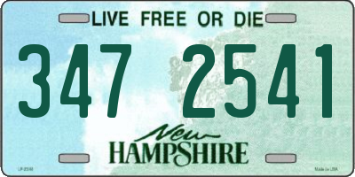 NH license plate 3472541
