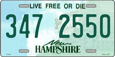 NH license plate 3472550