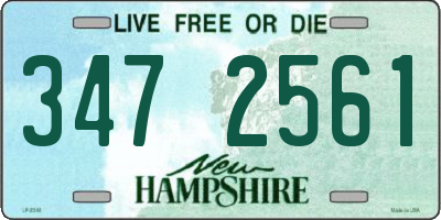 NH license plate 3472561