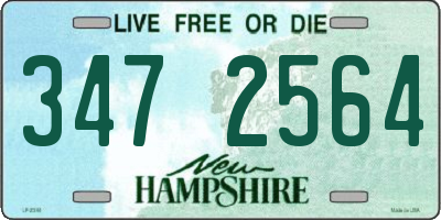 NH license plate 3472564