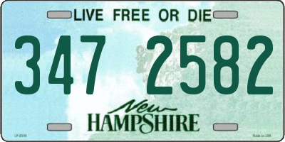 NH license plate 3472582