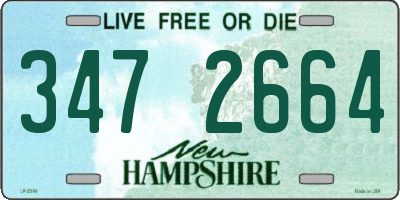 NH license plate 3472664