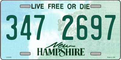 NH license plate 3472697