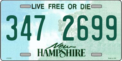 NH license plate 3472699