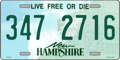NH license plate 3472716