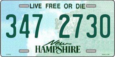 NH license plate 3472730