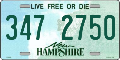 NH license plate 3472750