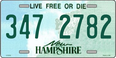 NH license plate 3472782