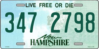 NH license plate 3472798