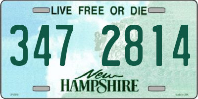 NH license plate 3472814