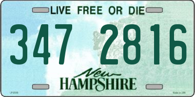 NH license plate 3472816