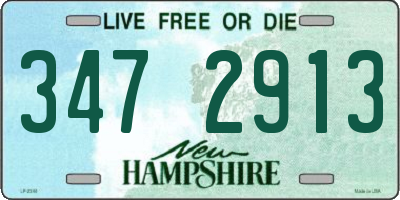 NH license plate 3472913