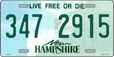 NH license plate 3472915