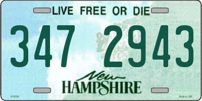 NH license plate 3472943