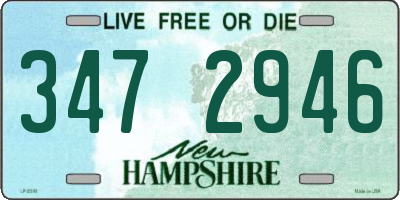 NH license plate 3472946