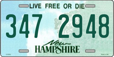 NH license plate 3472948