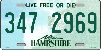 NH license plate 3472969