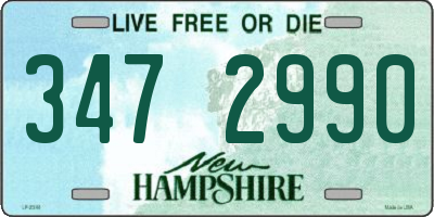 NH license plate 3472990