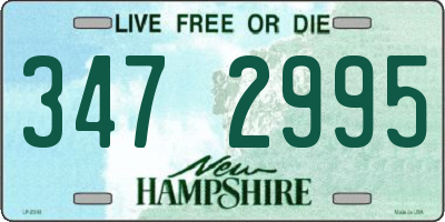 NH license plate 3472995
